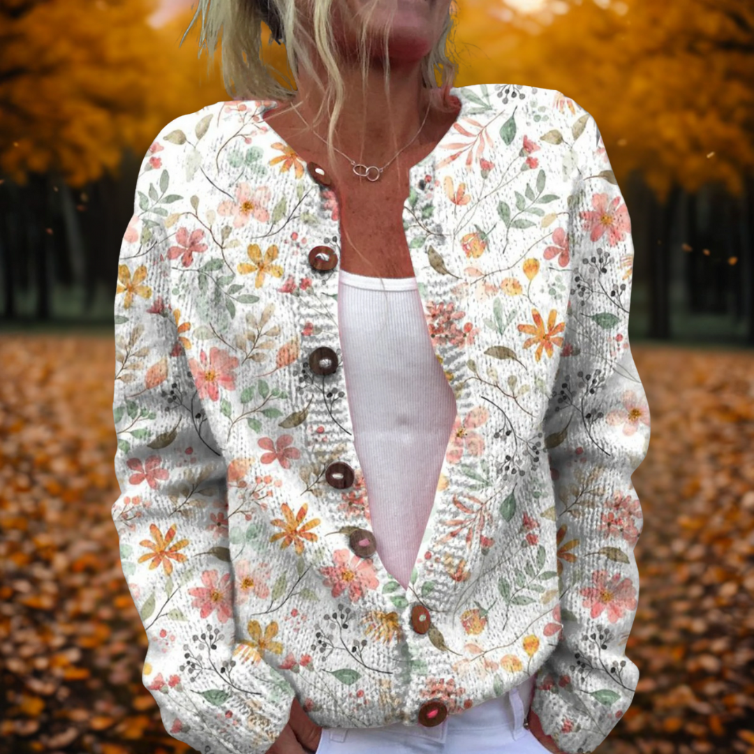 Grace | Flowers Print Cardigan