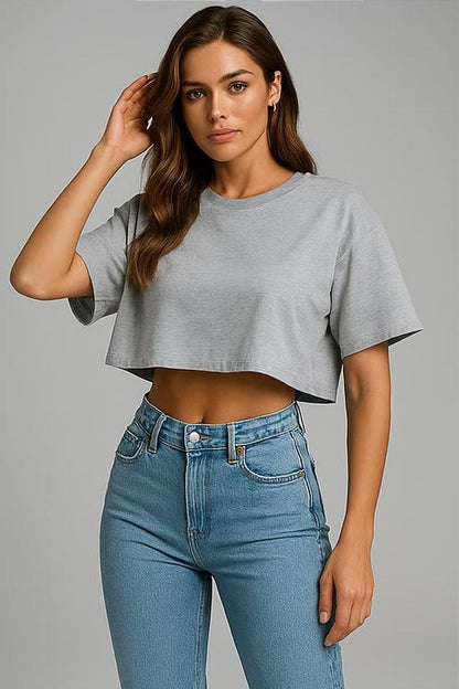 Oversized Crop Tee