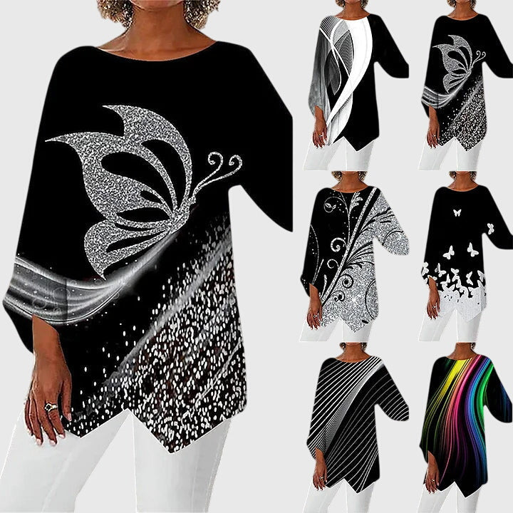 Alayah | Elegant Crew Neck Top